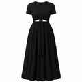 Twist Front Maxi Skirt Set WHD0606426