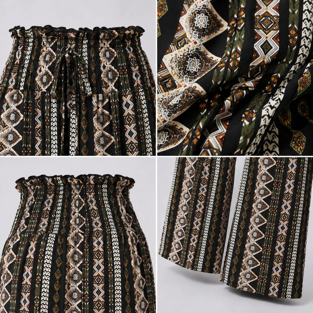 Boho Wide Leg Pants WHD0606428