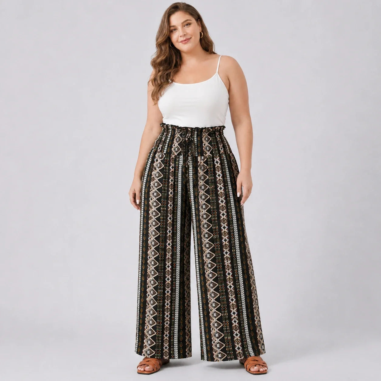 Boho Wide Leg Pants WHD0606428