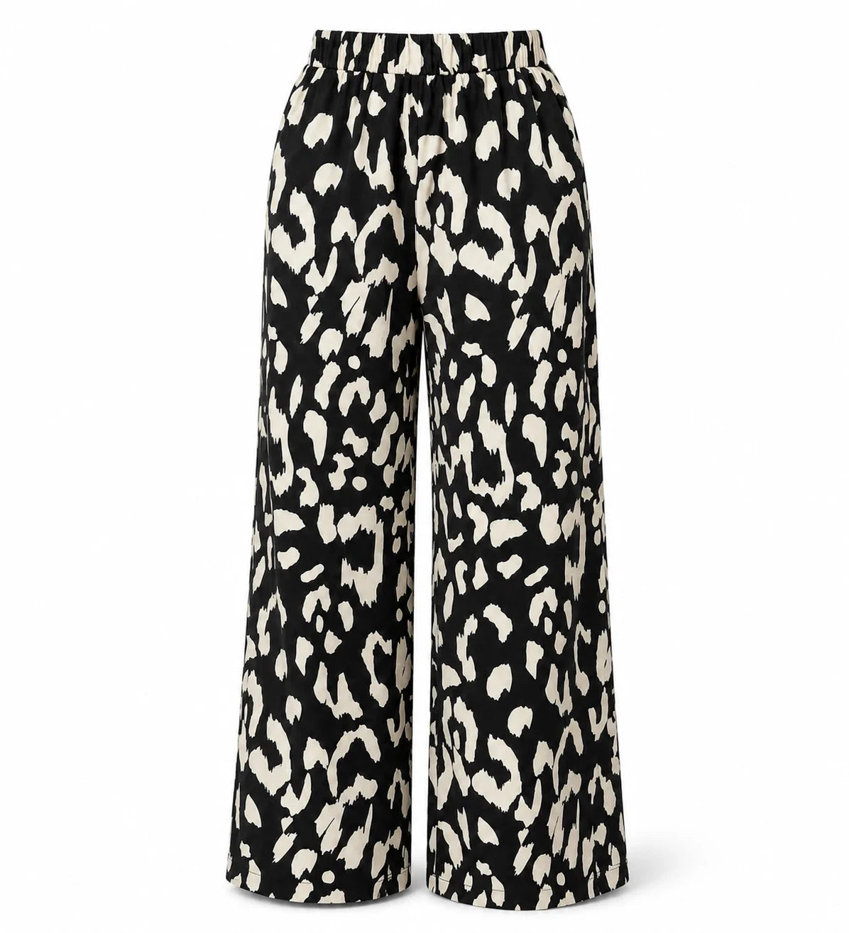 Abstract Print Wide Leg Pants WHD0606429