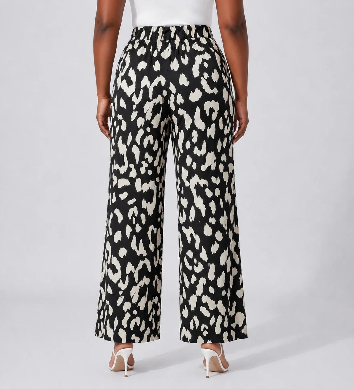 Abstract Print Wide Leg Pants WHD0606429