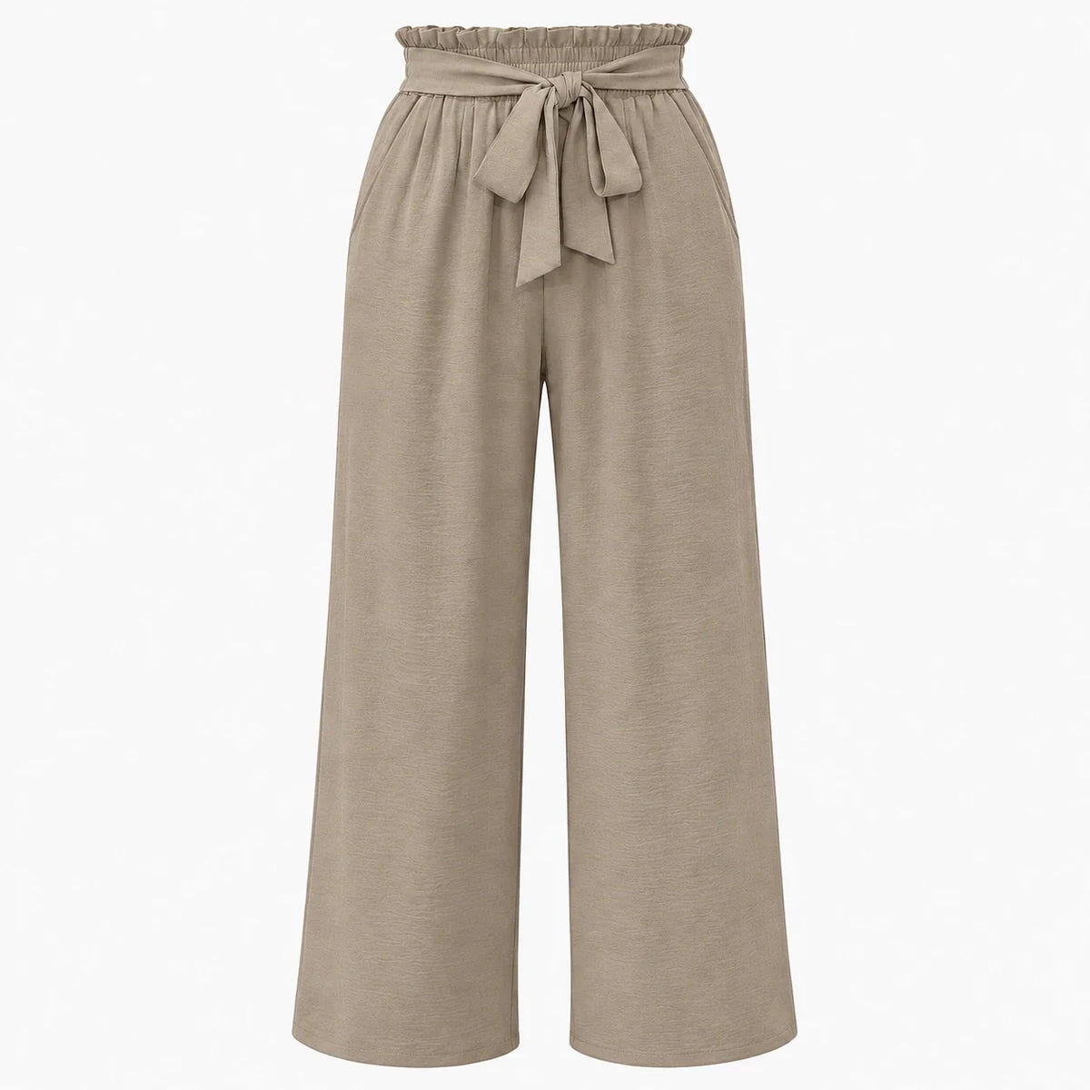 Tie Waist Wide Leg Pants WHD0606430