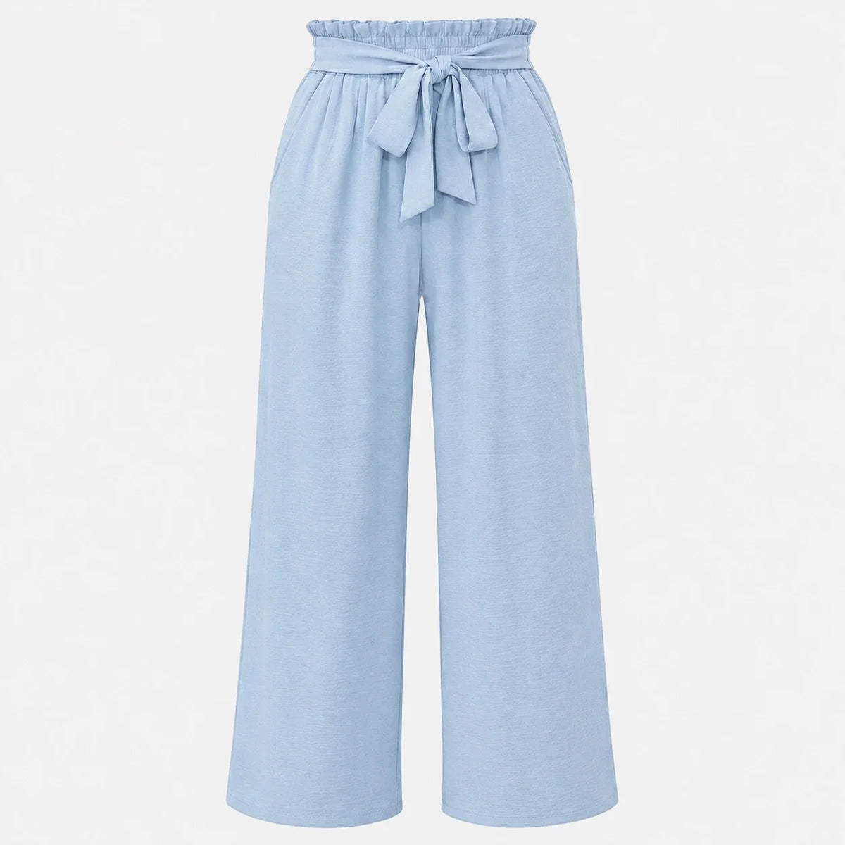 Tie Waist Wide Leg Pants WHD0606430