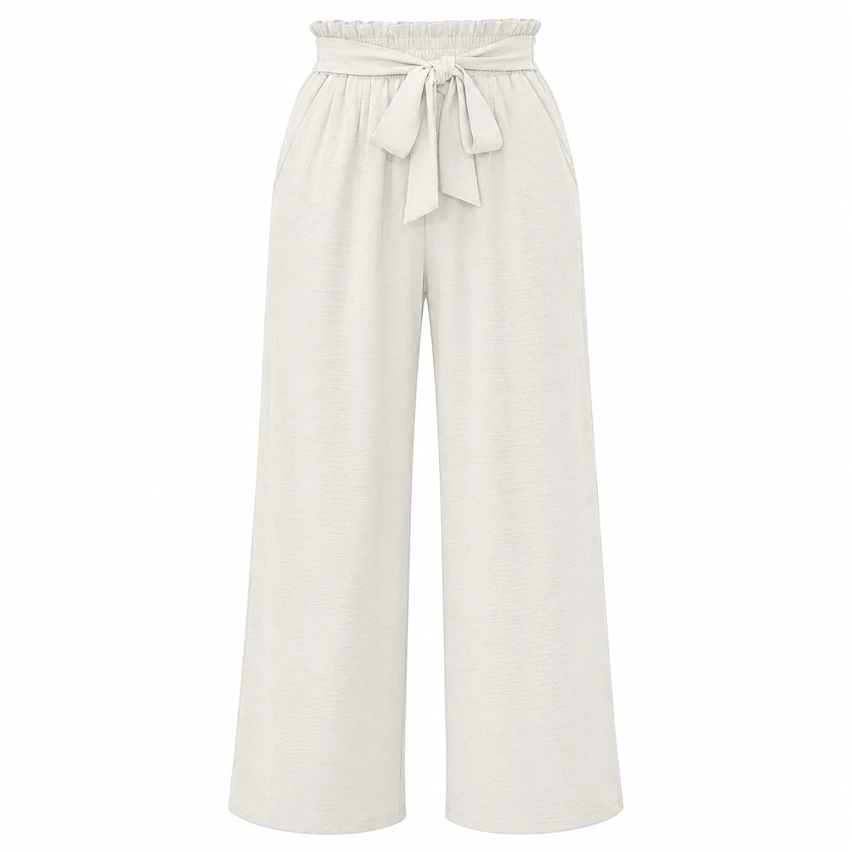 Tie Waist Wide Leg Pants WHD0606430