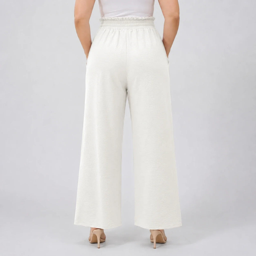 Tie Waist Wide Leg Pants WHD0606430