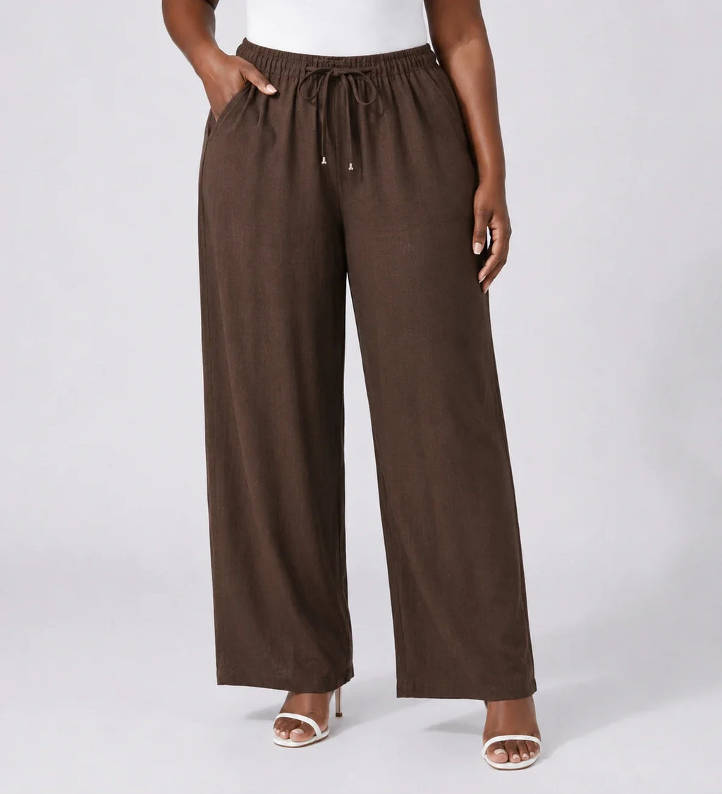 Drawstring Wide Leg Pants WHD0606431
