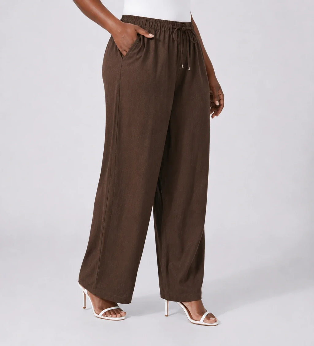 Drawstring Wide Leg Pants WHD0606431