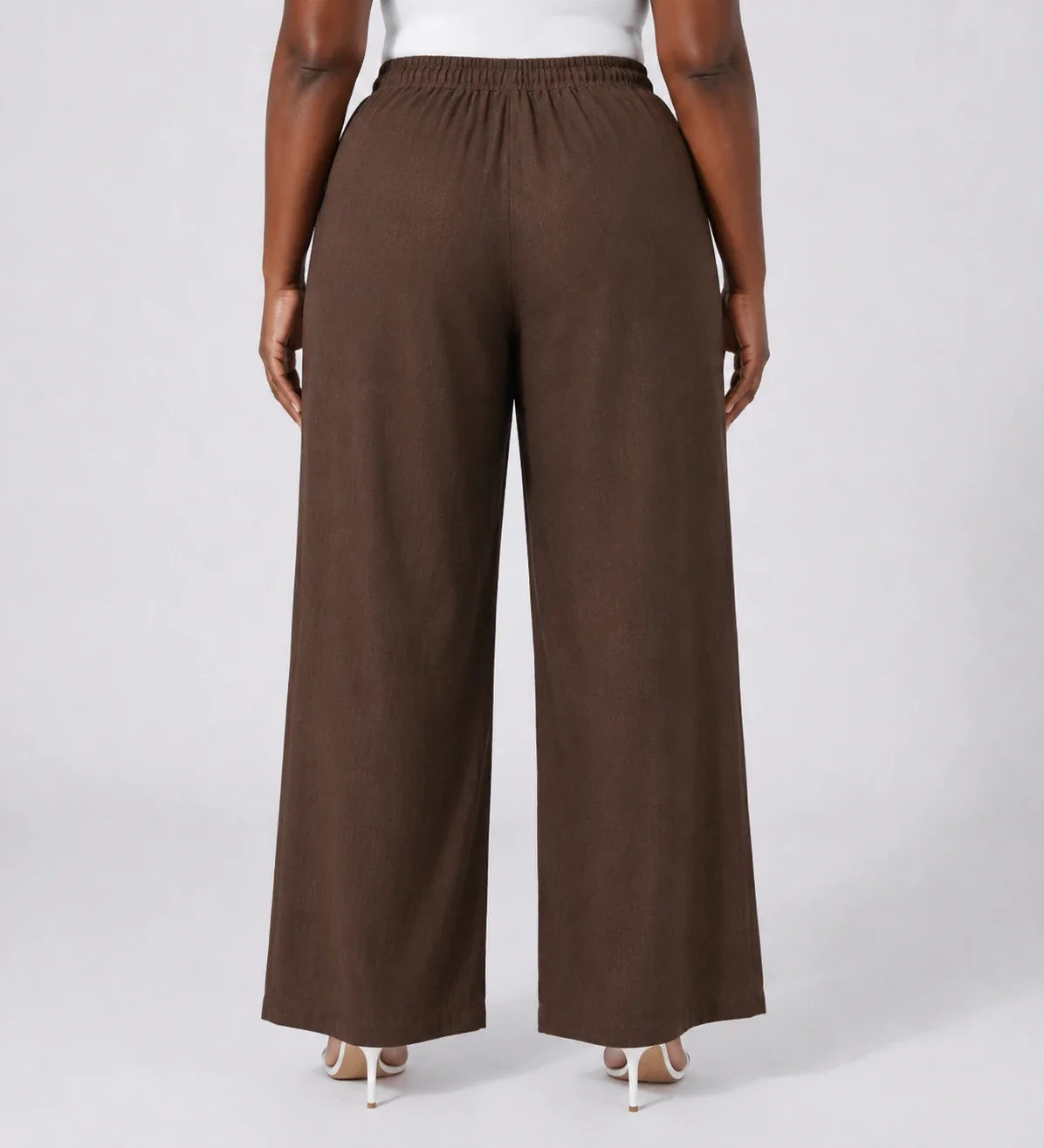 Drawstring Wide Leg Pants WHD0606431