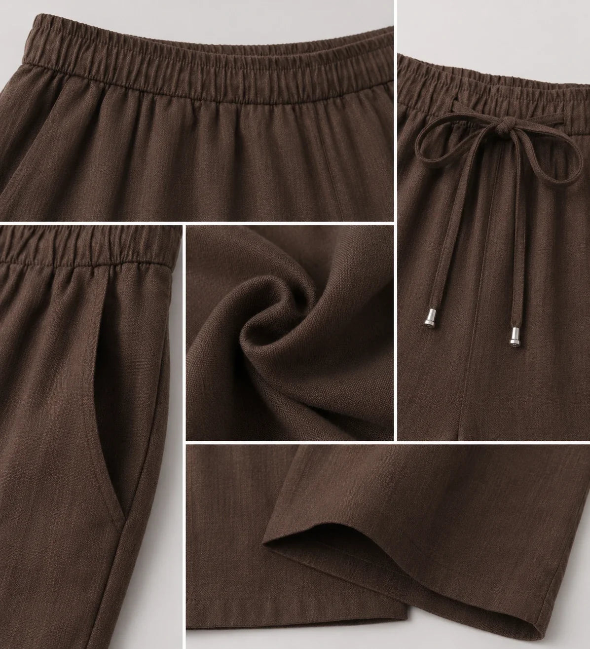 Drawstring Wide Leg Pants WHD0606431