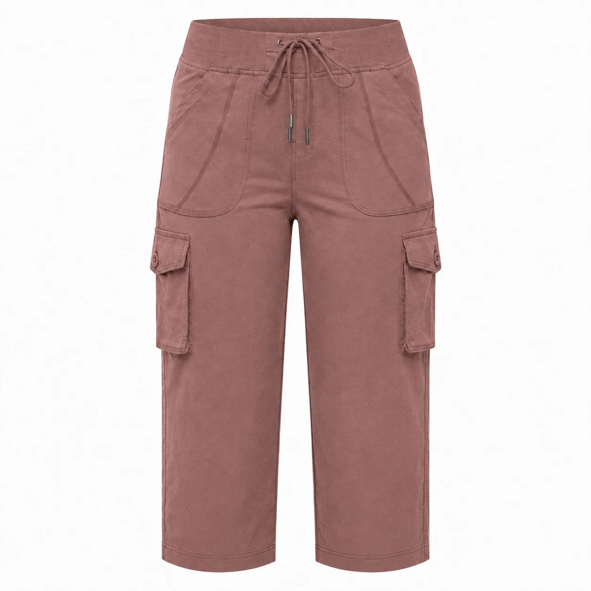 Cargo Drawstring Capri Pants WHD0606432