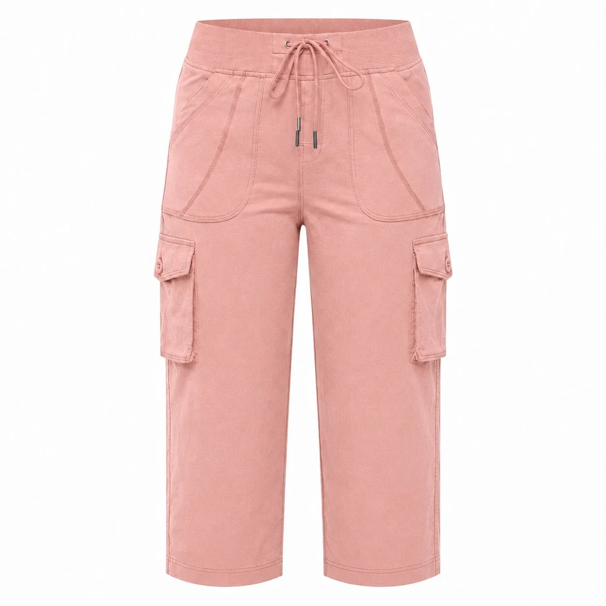 Cargo Drawstring Capri Pants WHD0606432