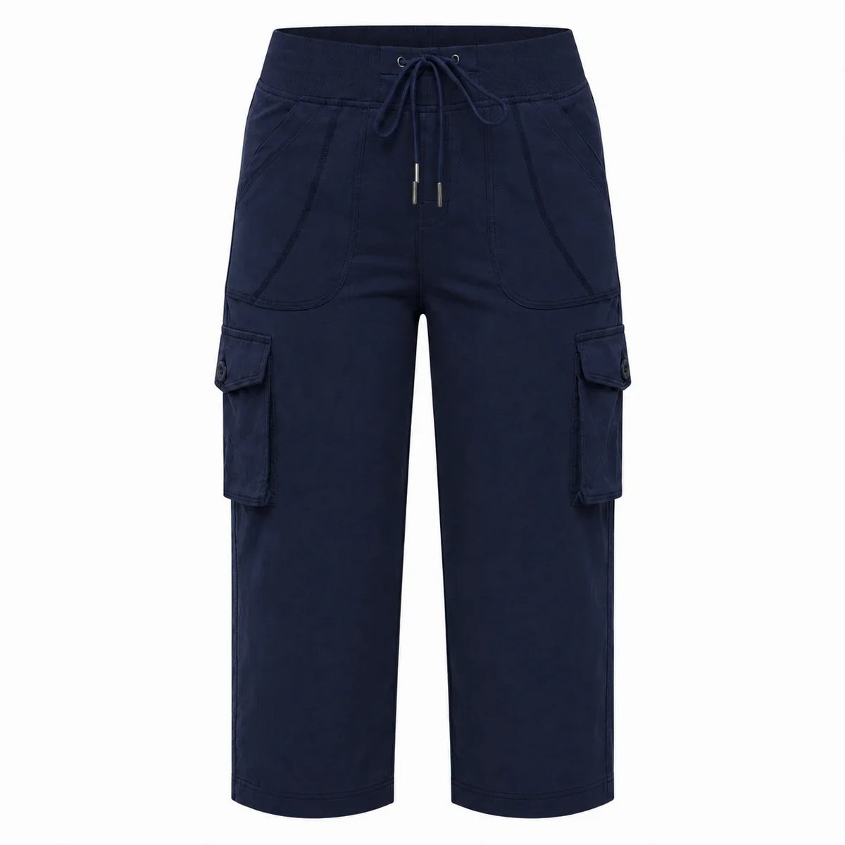 Cargo Drawstring Capri Pants WHD0606432