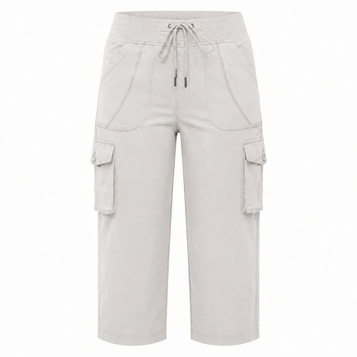 Cargo Drawstring Capri Pants WHD0606432