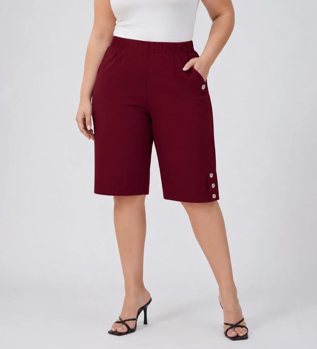 Button Detail Bermuda Shorts WHD0606433