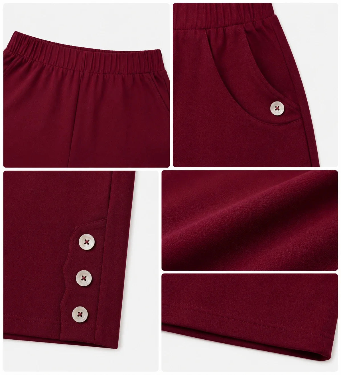 Button Detail Bermuda Shorts WHD0606433