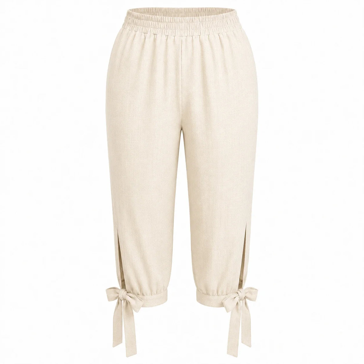 Tie Hem Capri Pants WHD0606434