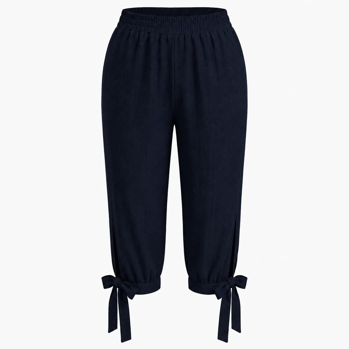 Tie Hem Capri Pants WHD0606434