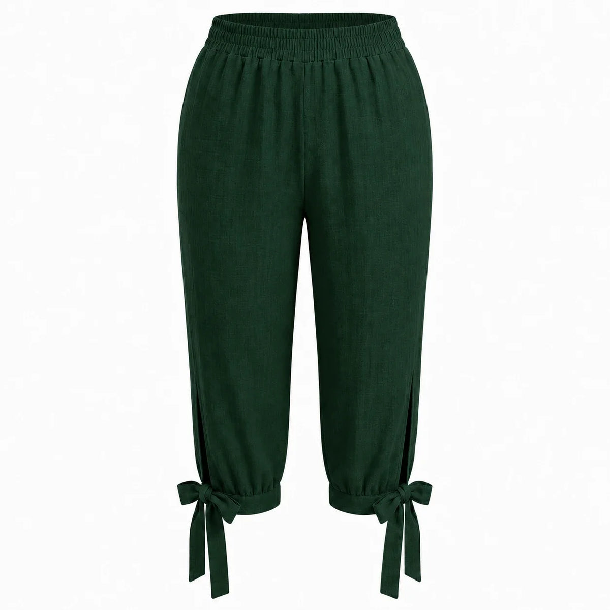 Tie Hem Capri Pants WHD0606434