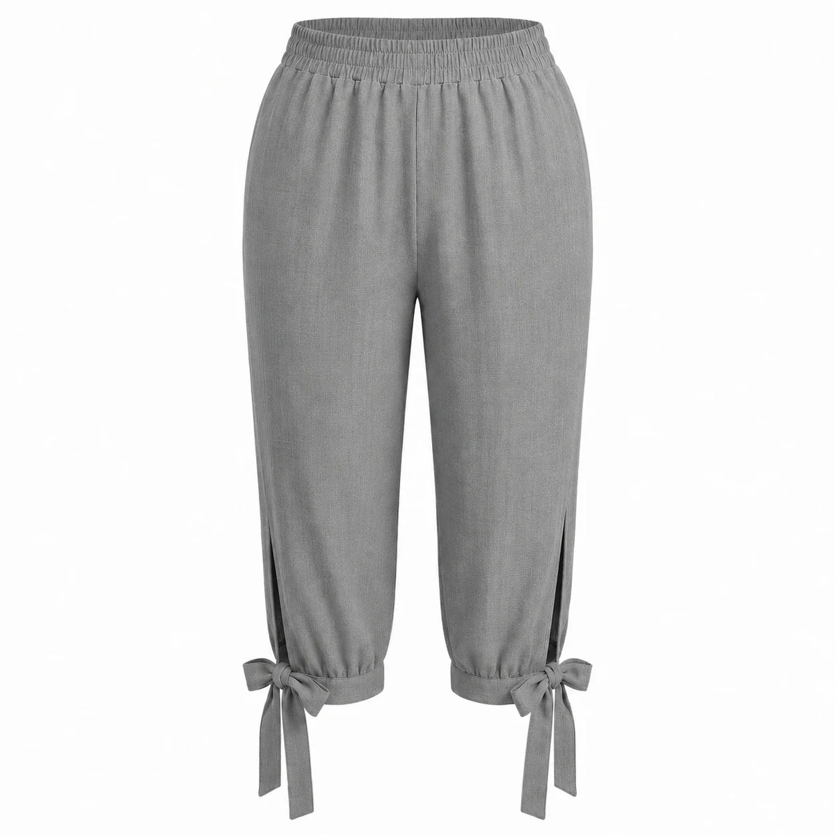 Tie Hem Capri Pants WHD0606434