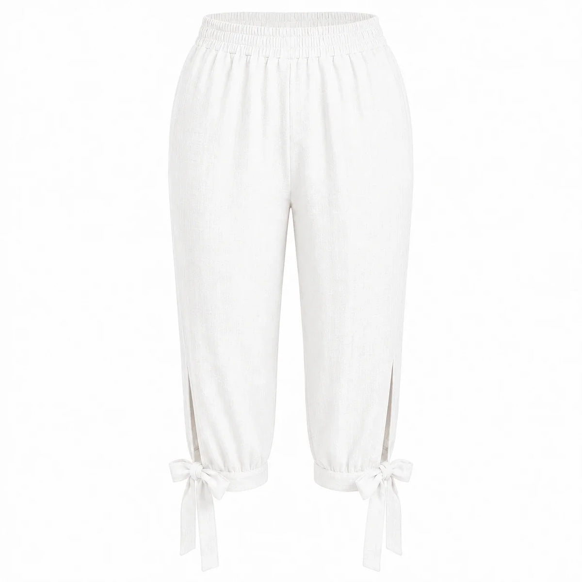 Tie Hem Capri Pants WHD0606434