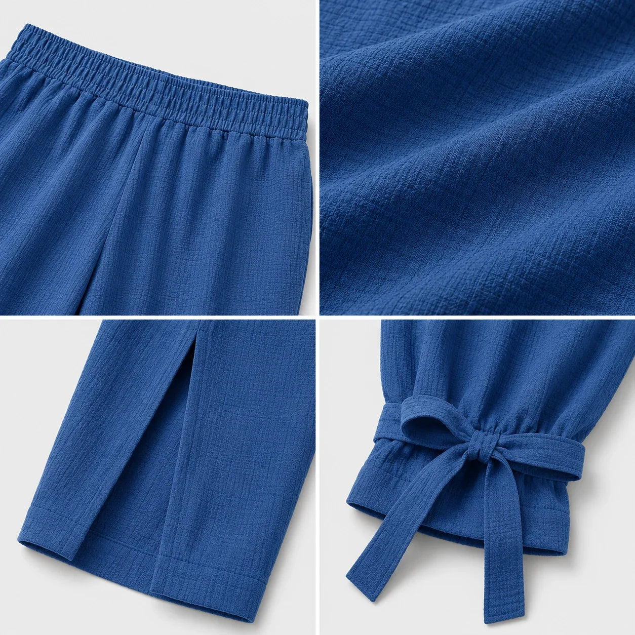 Tie Hem Capri Pants WHD0606434