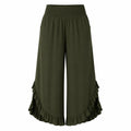 Ruffle Hem Wide Leg Pants WHD0606435