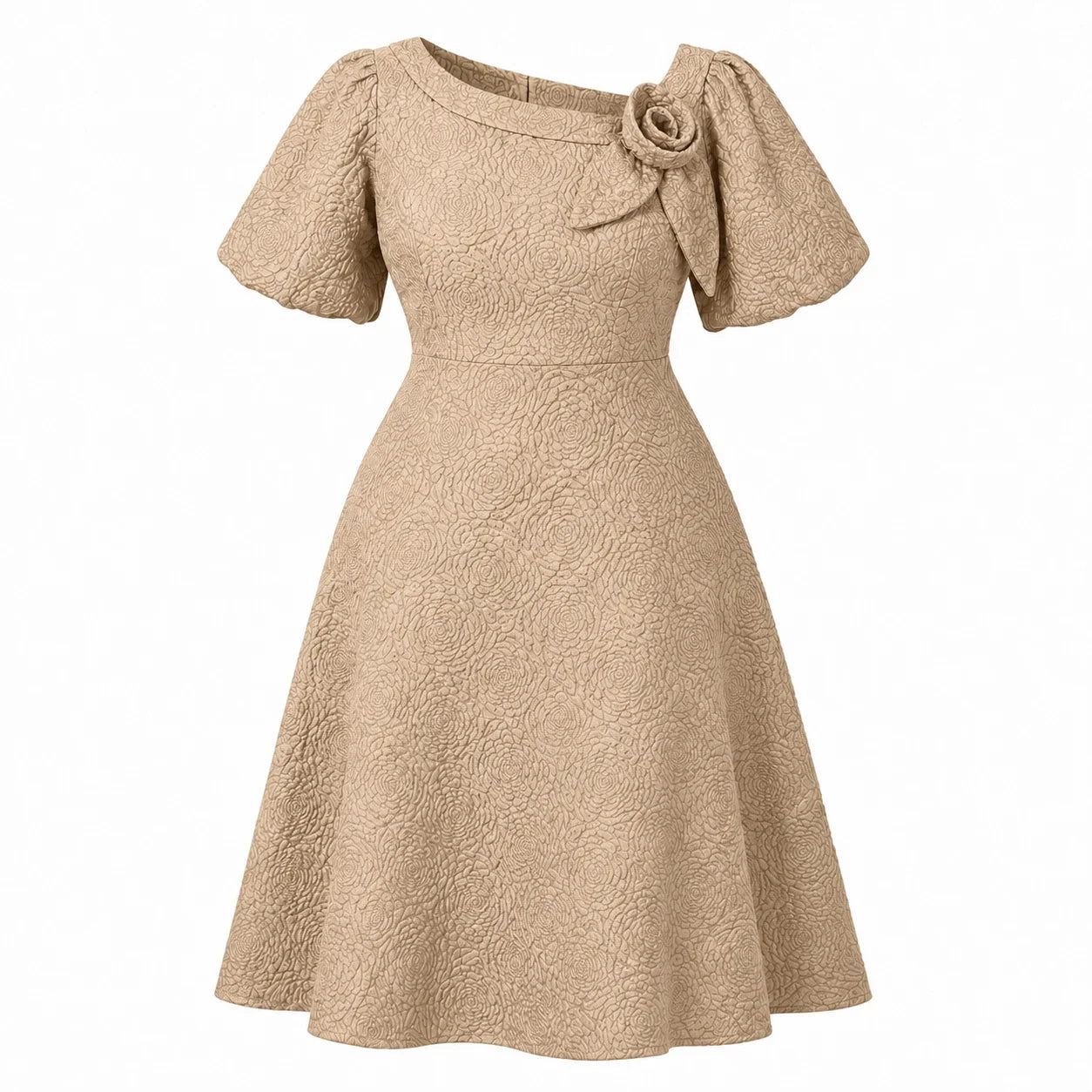 Emerald Jacquard Midi Dress WHD0606443