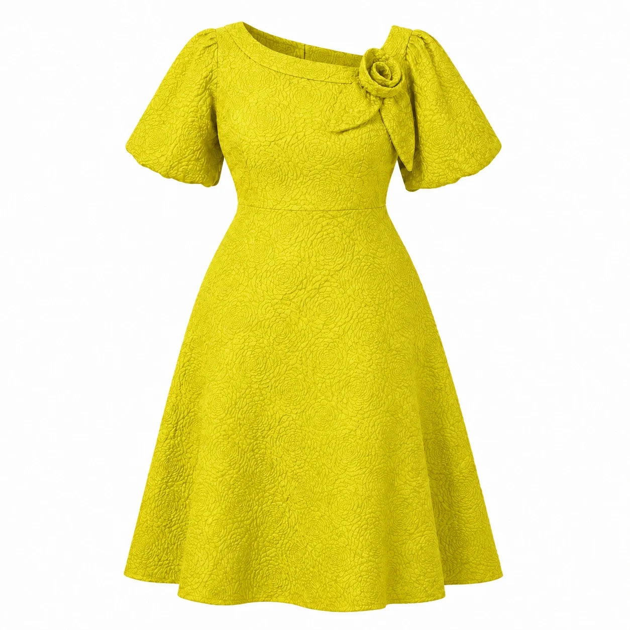 Emerald Jacquard Midi Dress WHD0606443