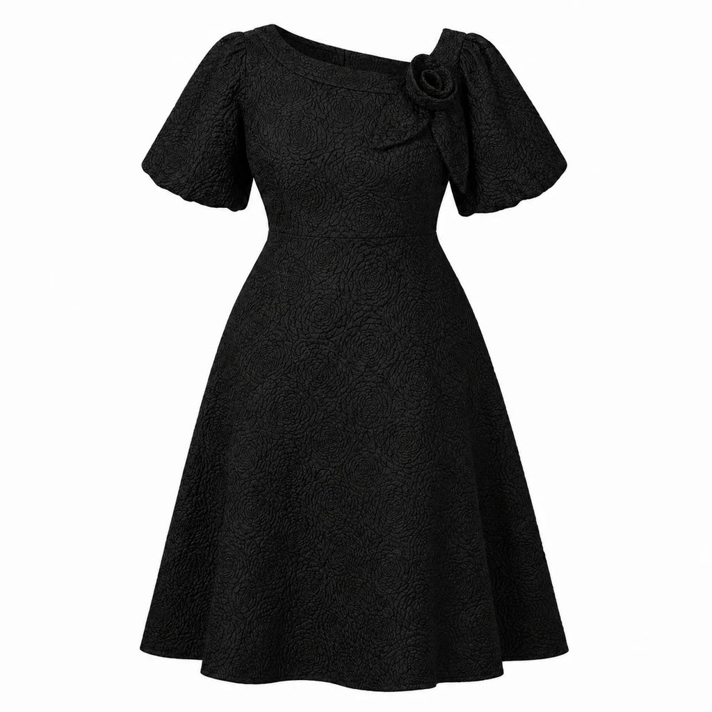 Emerald Jacquard Midi Dress WHD0606443