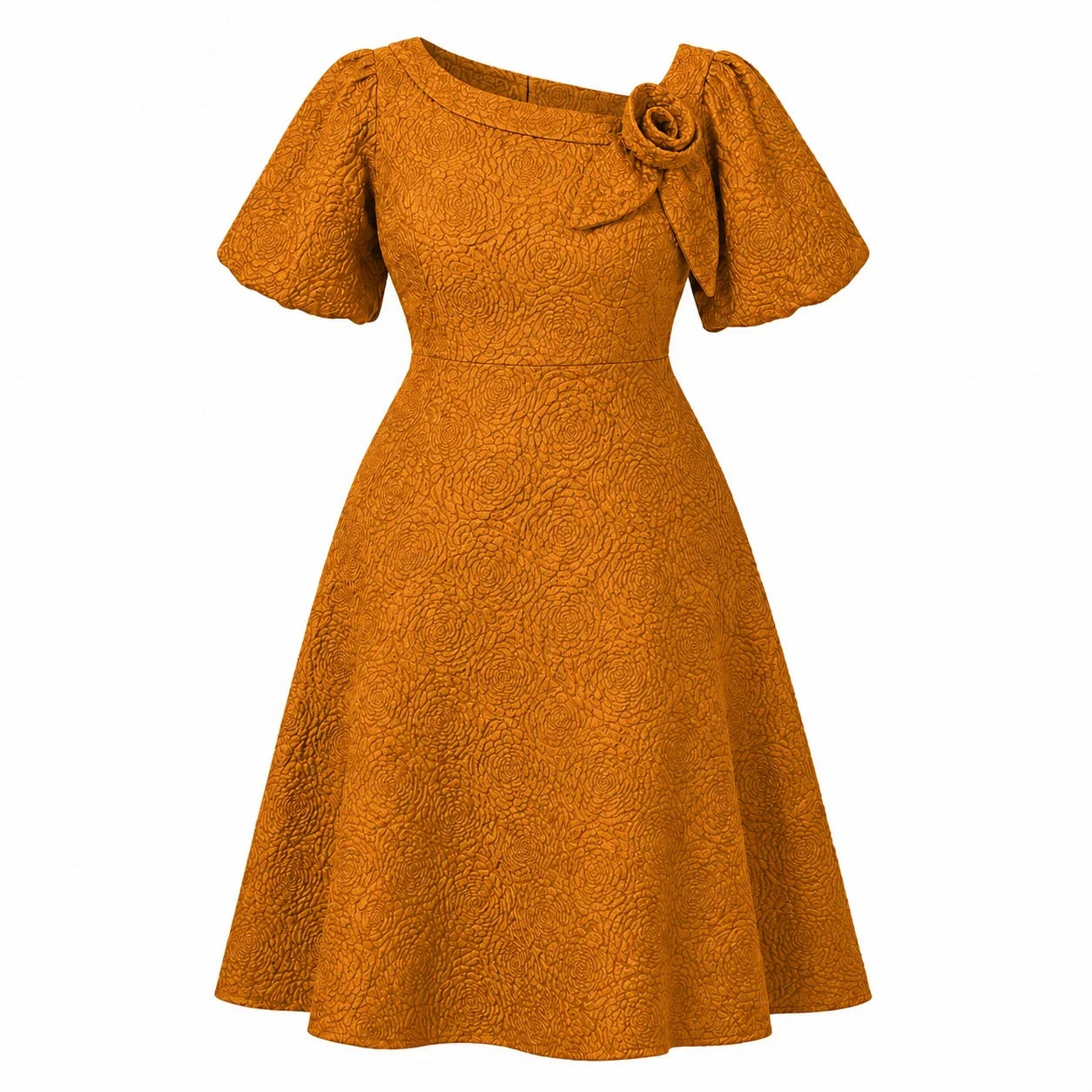 Emerald Jacquard Midi Dress WHD0606443