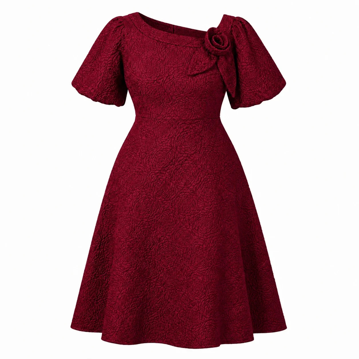 Emerald Jacquard Midi Dress WHD0606443
