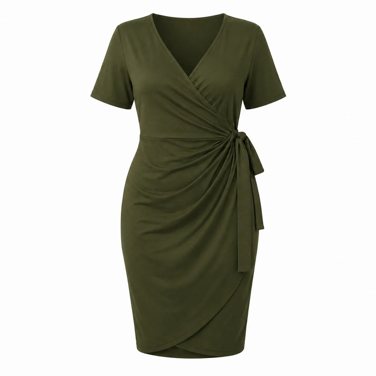 Tie-Waist Wrap Dress WHD0606446