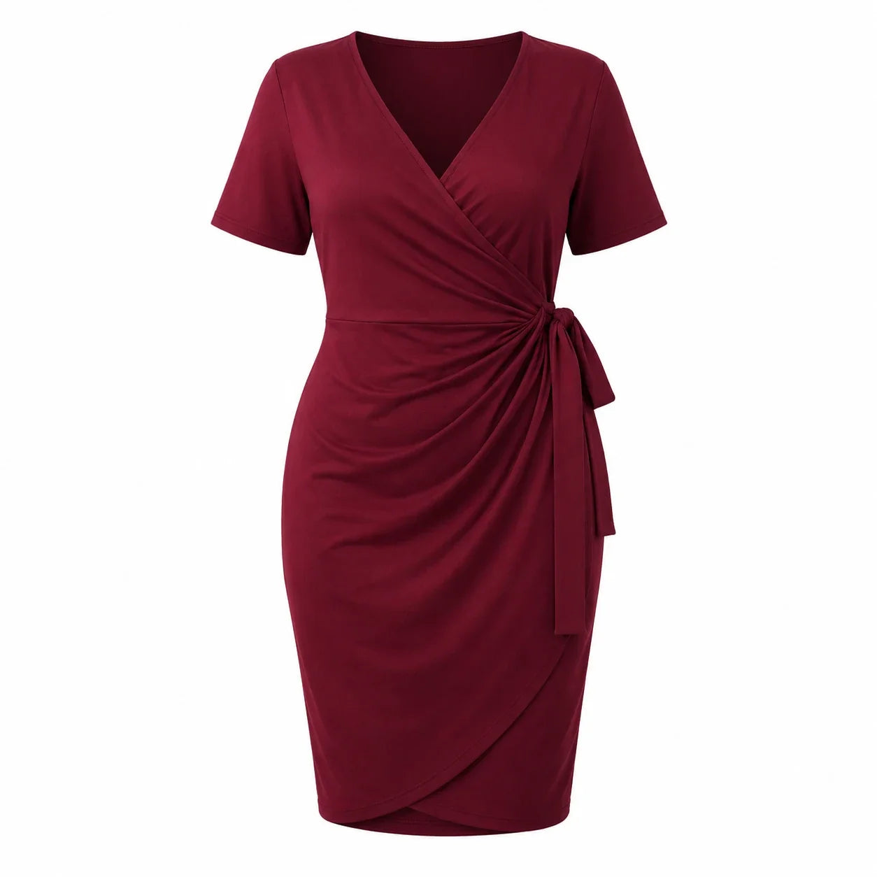 Tie-Waist Wrap Dress WHD0606446