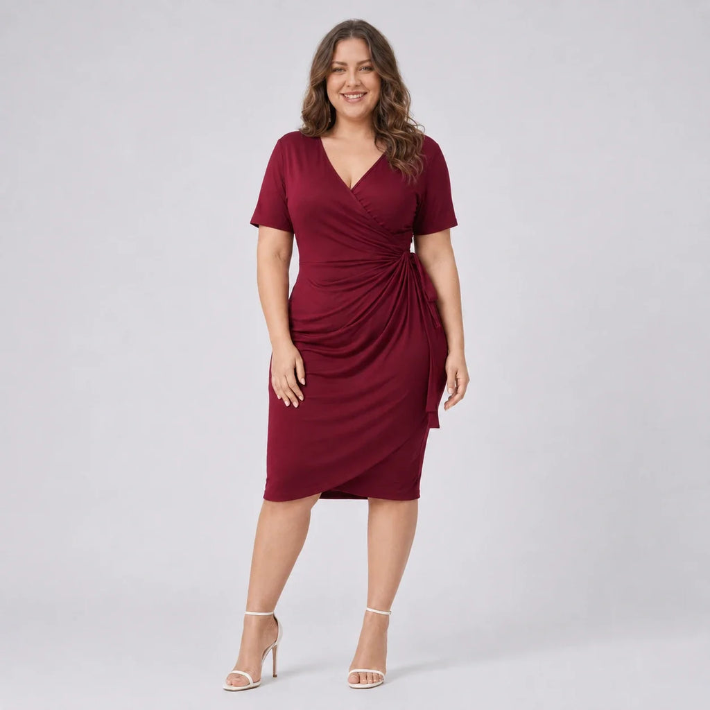Tie-Waist Wrap Dress WHD0606446