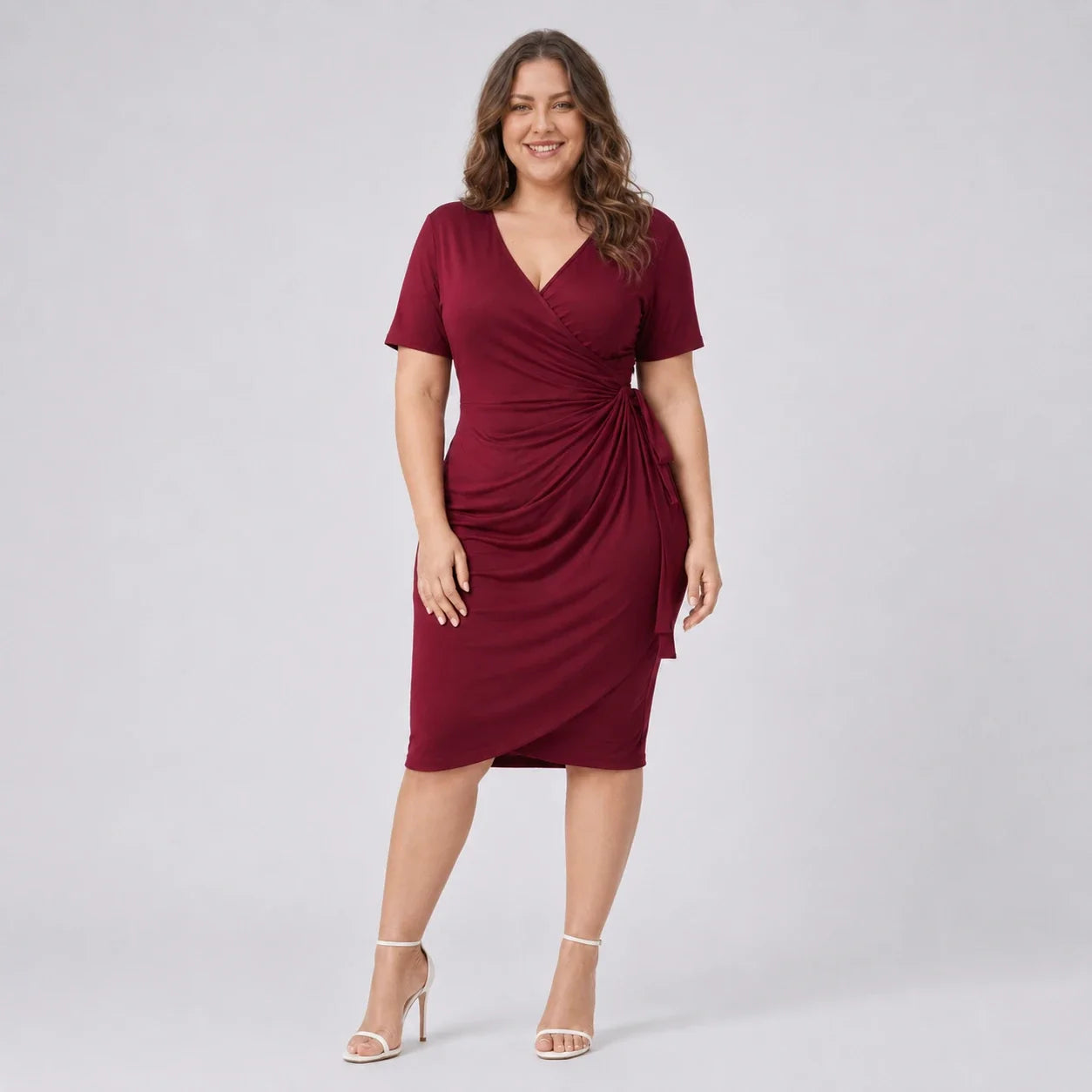 Tie-Waist Wrap Dress WHD0606446