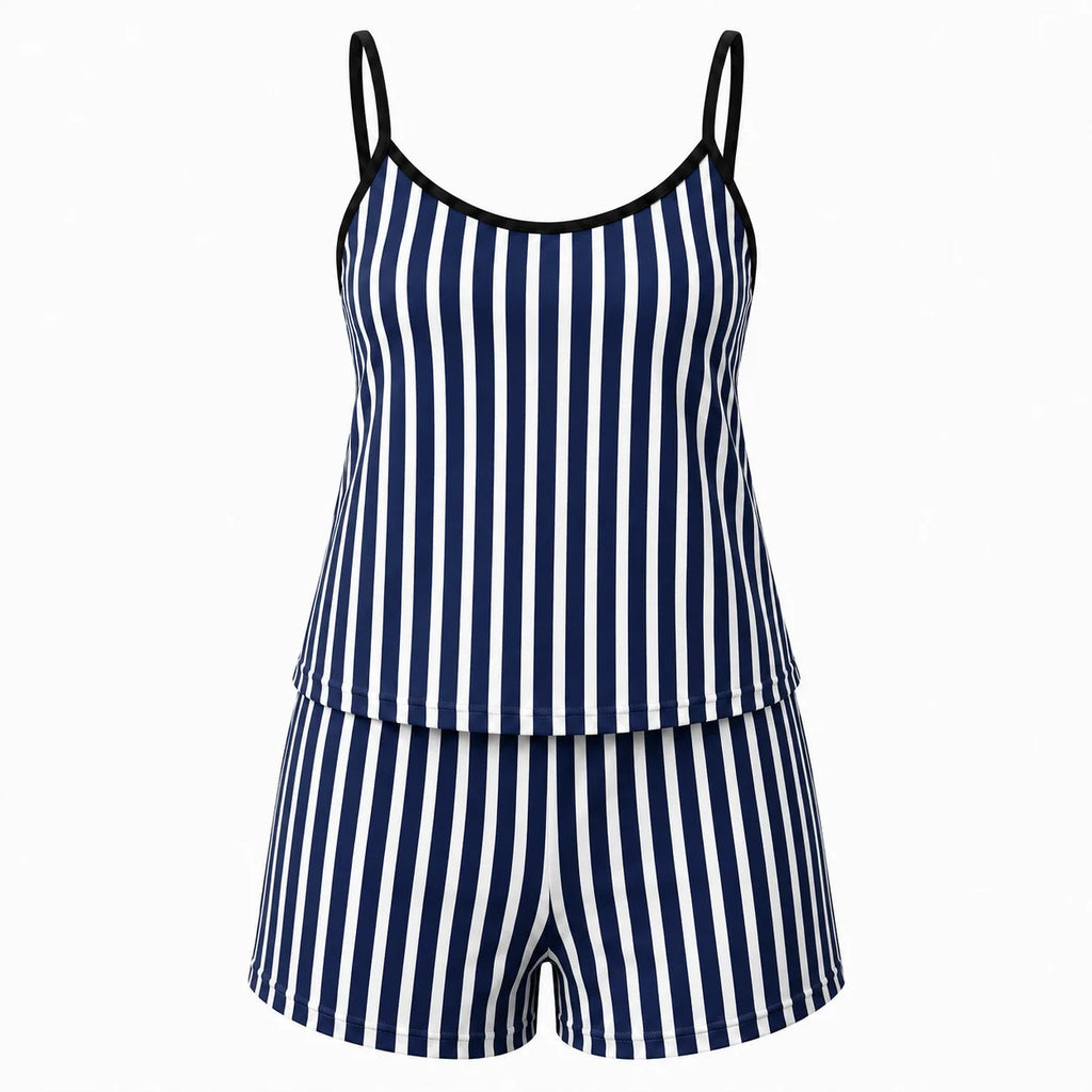 Striped Cami Shorts Set WHD0606449