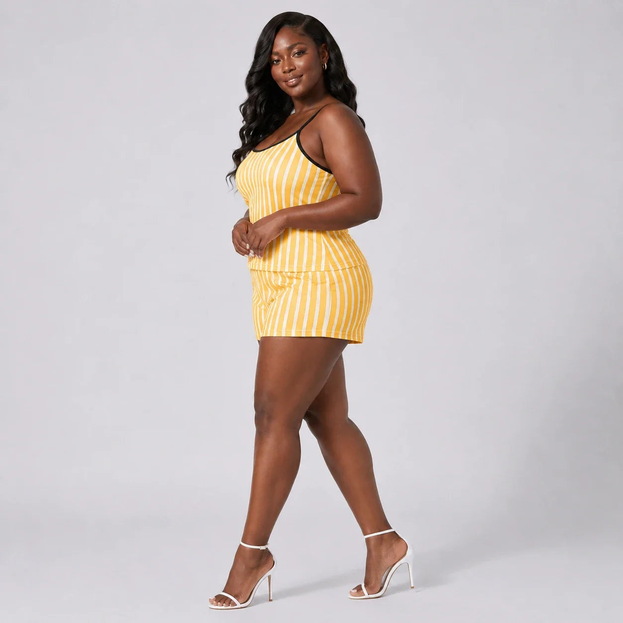 Striped Cami Shorts Set WHD0606449