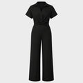 Twist Front Wide Leg Jumpsuit WHD0606453