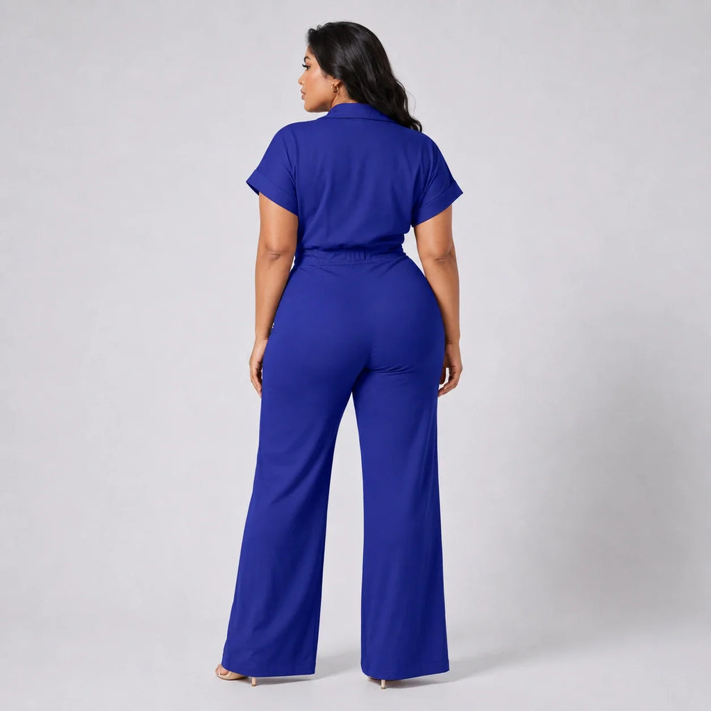 Twist Front Wide Leg Jumpsuit WHD0606453