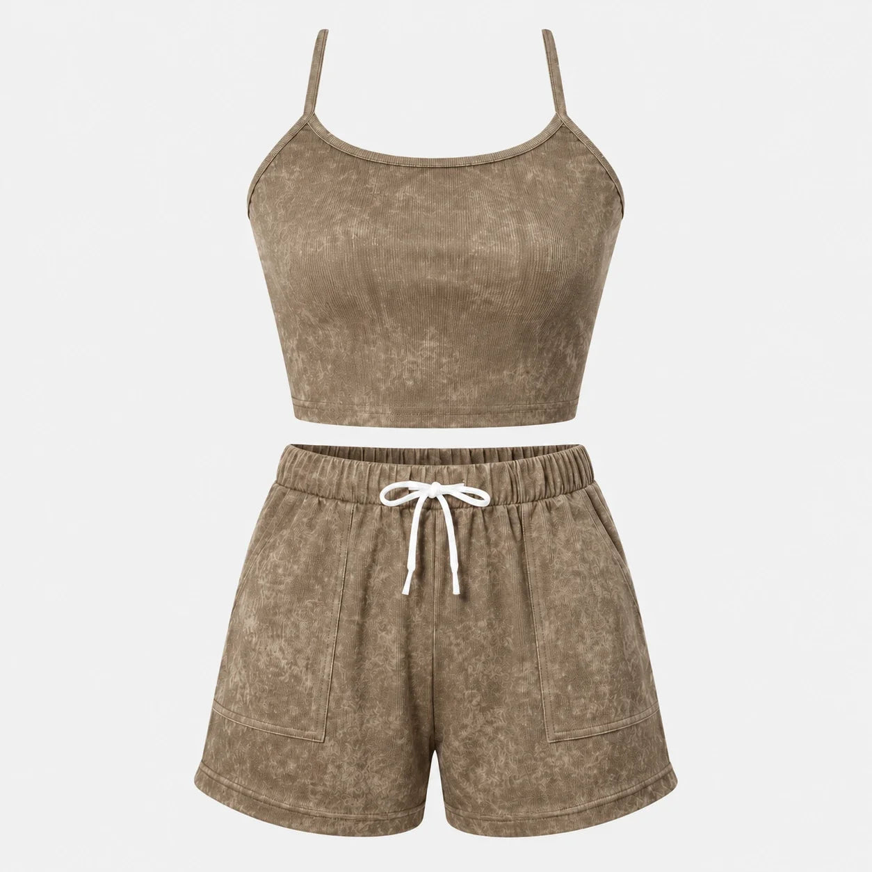 Pink Halter Shorts Set WHD0606455