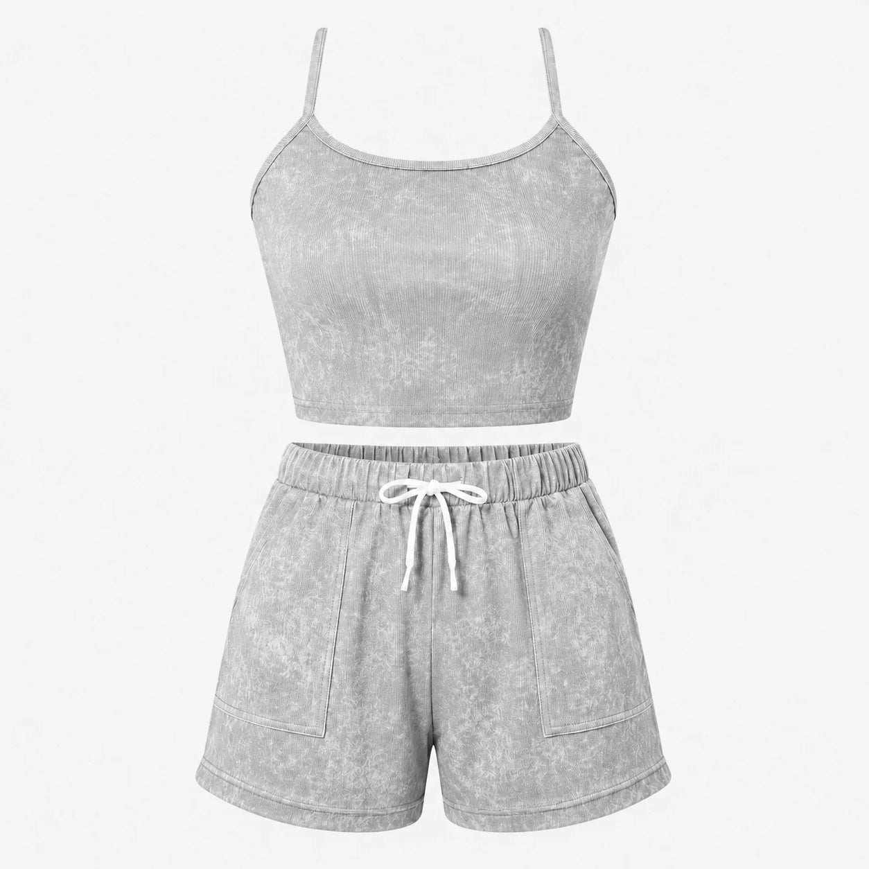 Pink Halter Shorts Set WHD0606455