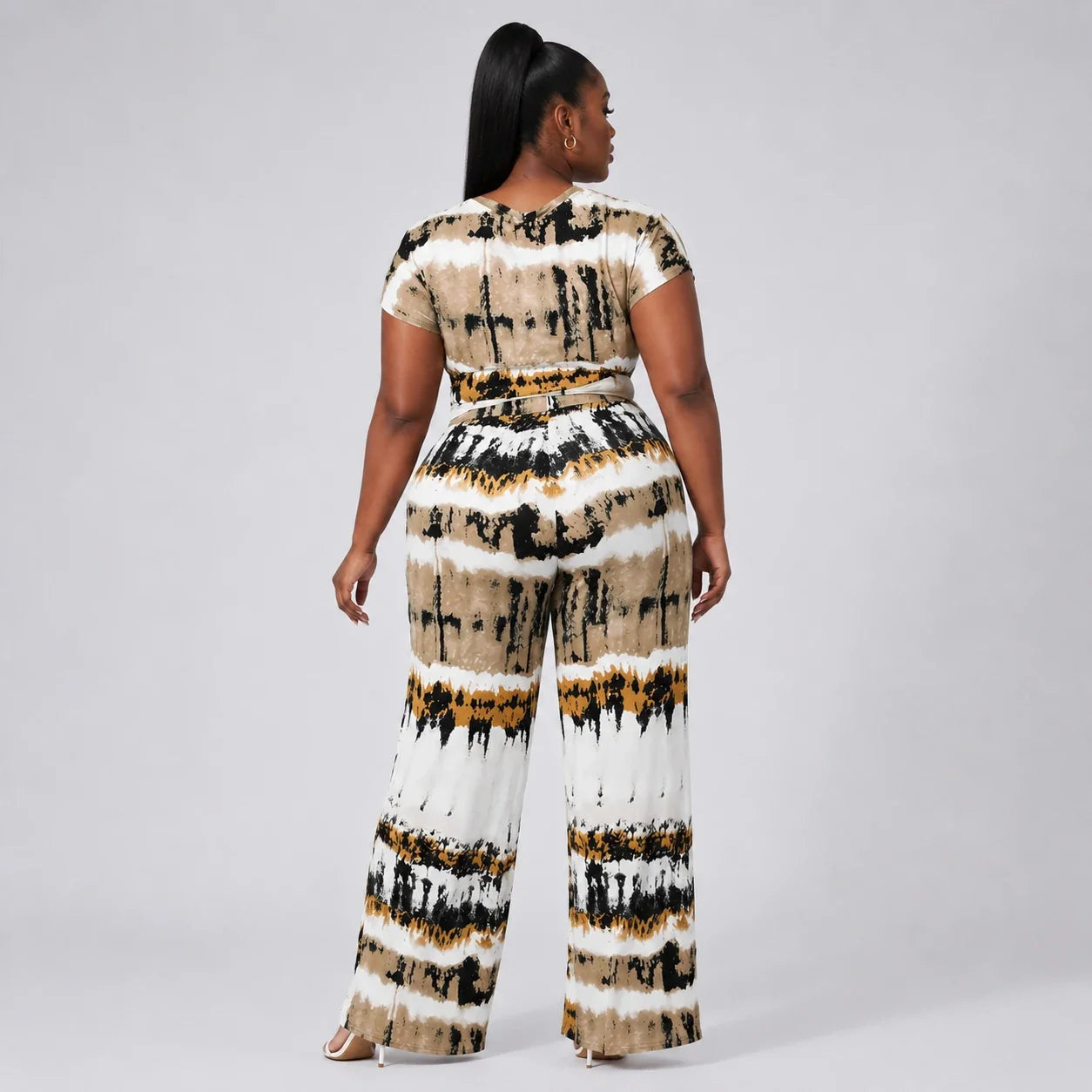 Tie-Dye Wide Leg Jumpsuit WHD0606456