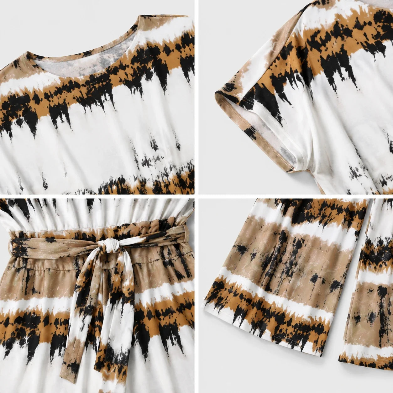 Tie-Dye Wide Leg Jumpsuit WHD0606456
