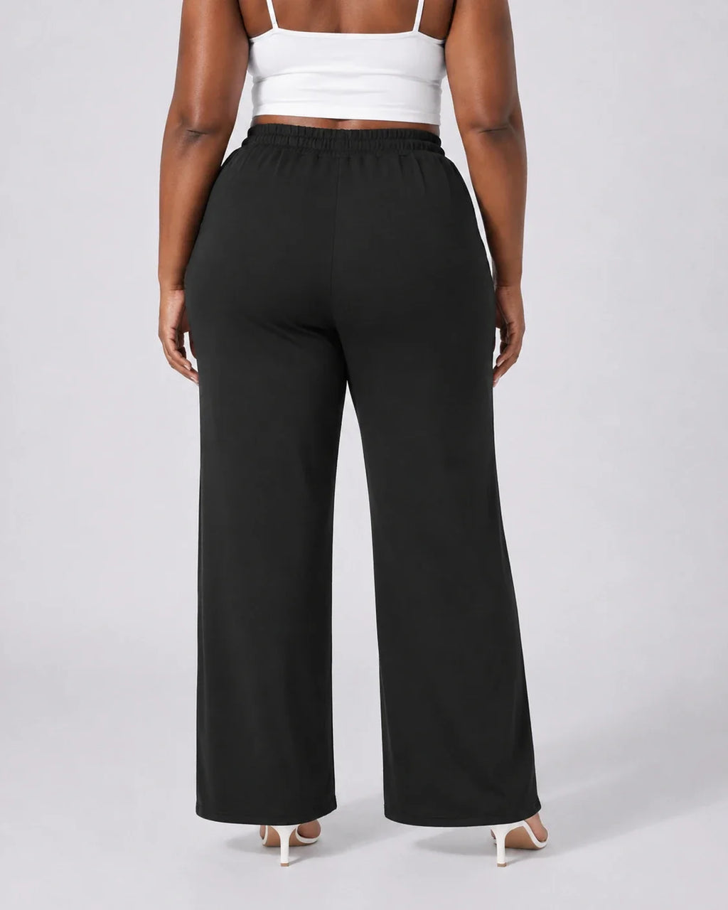 Drawstring Wide Leg Lounge Pants WHD0606457
