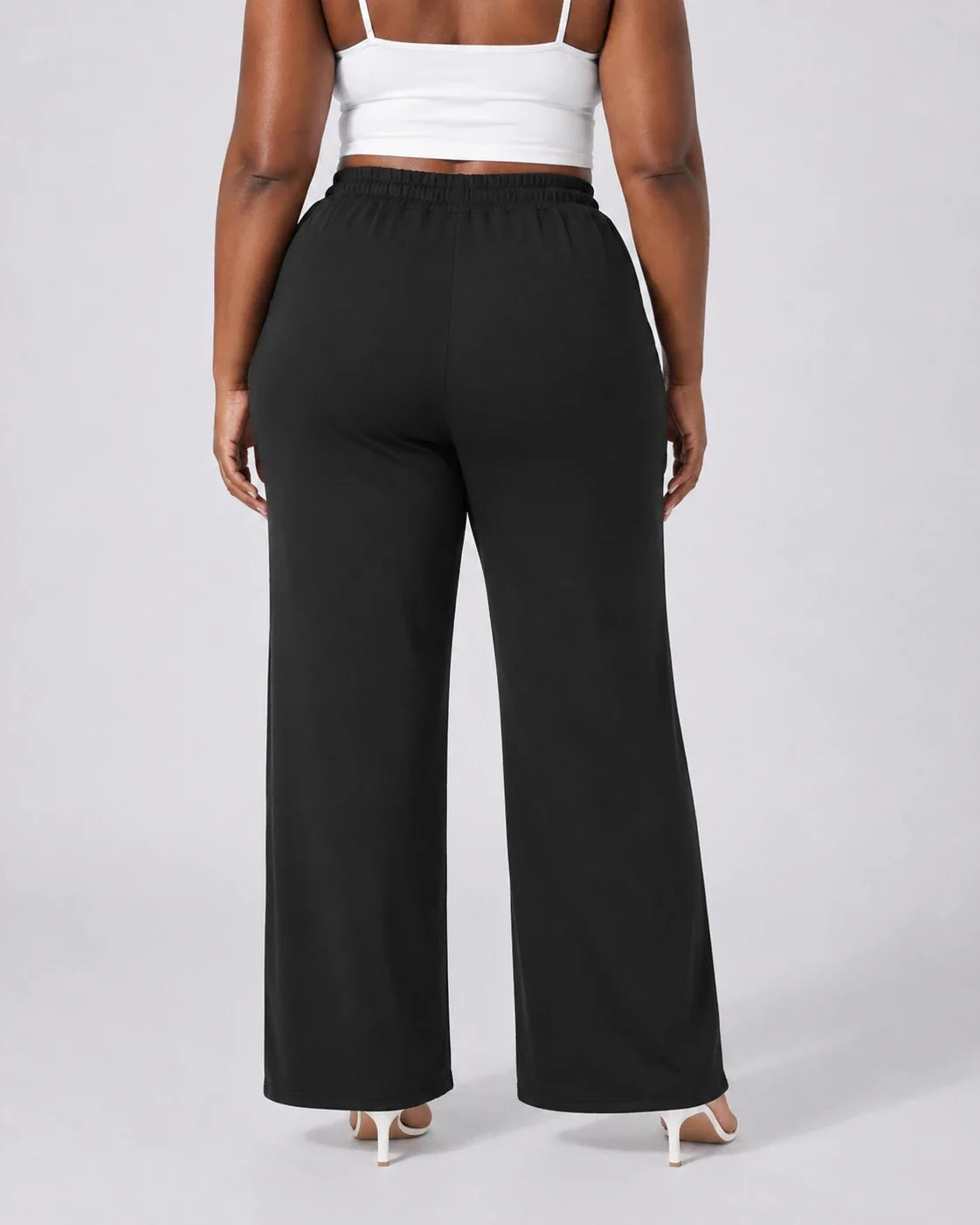Drawstring Wide Leg Lounge Pants WHD0606457