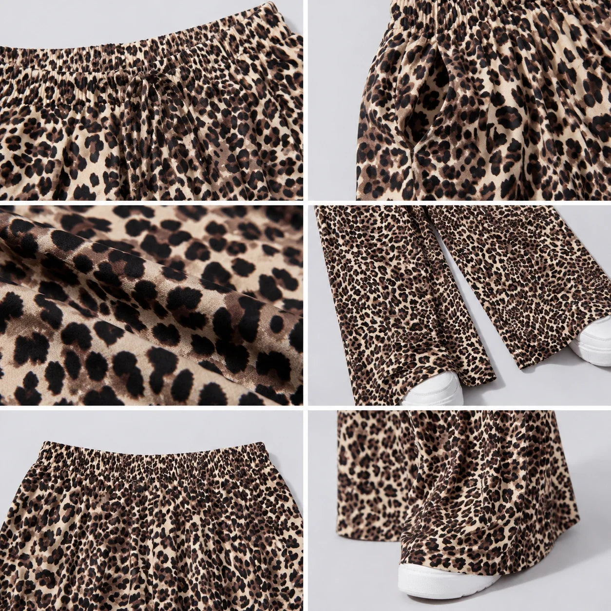 Leopard Wide Leg Pants WHD0606458