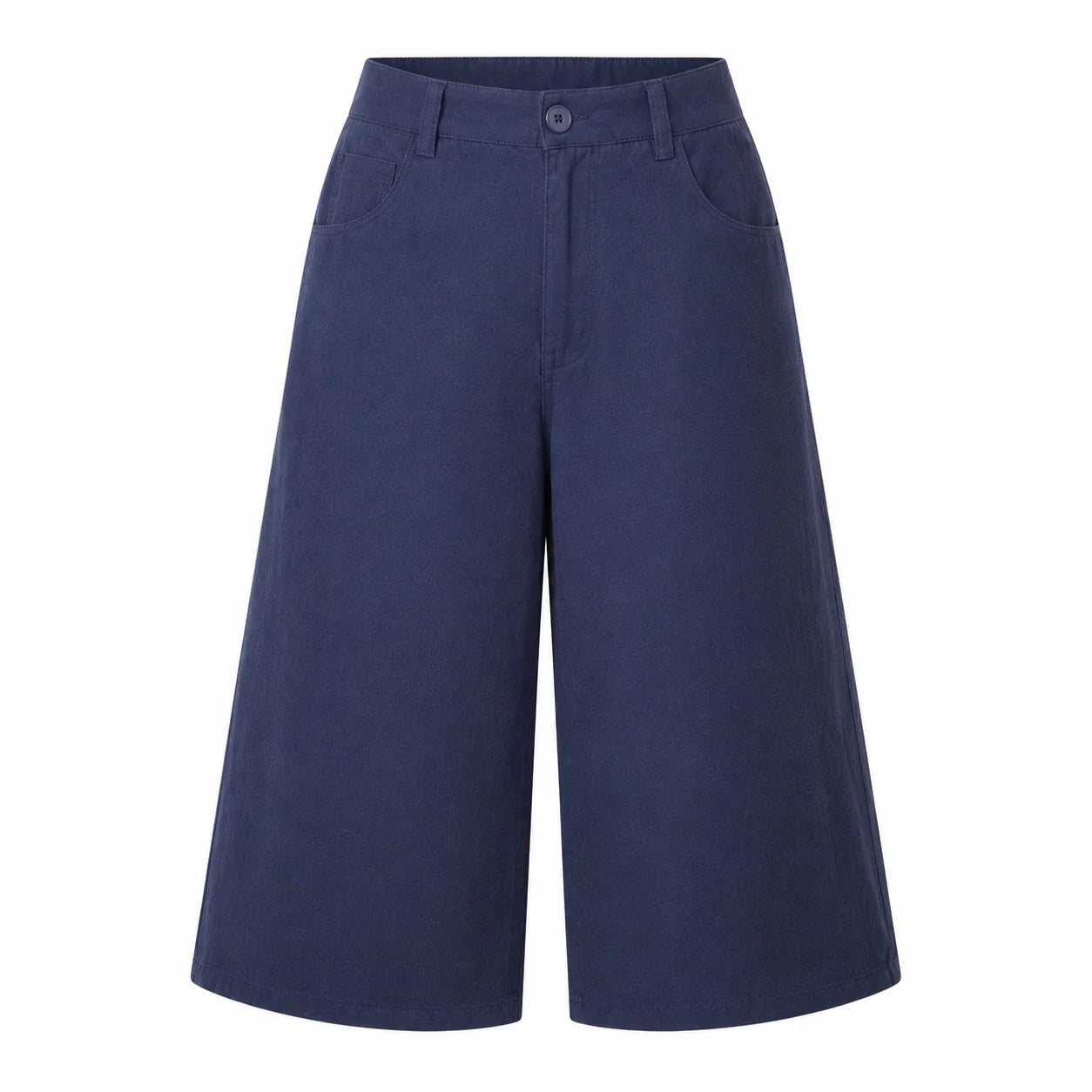 Wide Leg Cropped Culotte Pants WHD0606462