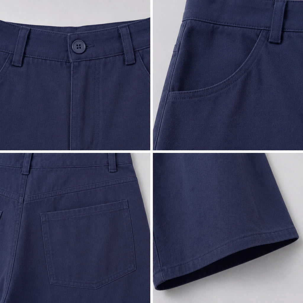 Wide Leg Cropped Culotte Pants WHD0606462