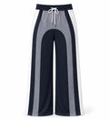Colorblock Drawstring Wide Leg Pants WHD0606463
