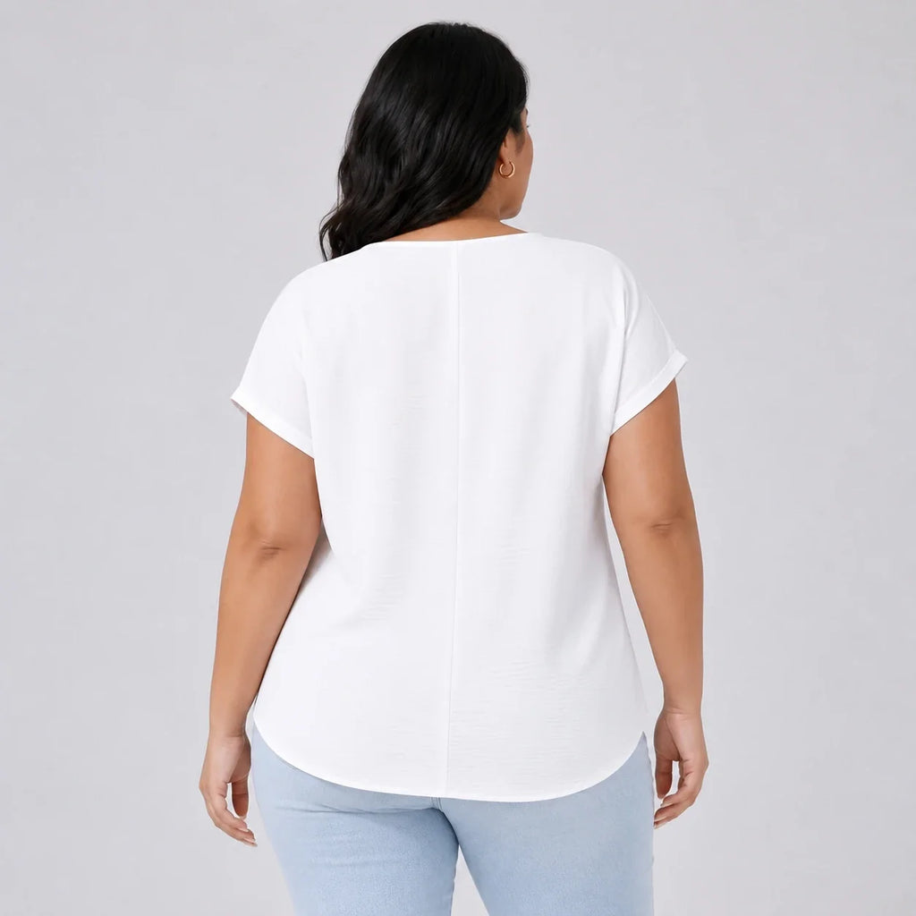 Lace Yoke Button Top WHD0606471